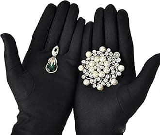 SWISSO Microfiber Gloves for Cleaning Purposes (Black, 9 inches)