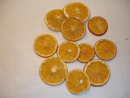 Dried orange slicesx10