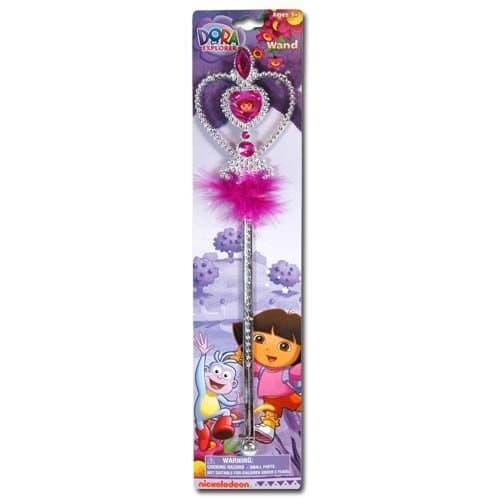 Dora The Explorer Wand w/Marabou on Header Card