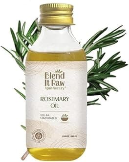 Blend It Raw Apothecary Rosemary Oil Pre-Diluted, Direct Use Rosemary Hair Oil with Jojoba Oil & Vitamin E, 100ml
