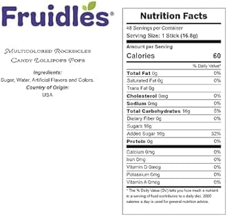 Multicolored Rocksicles Candy Lollipops Pops Candy Suckers, Color and Flavor Assortment, Unwrapped Rock Candy (6-Pack)