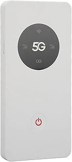 5G Router Supports 16 Devices, Pocket Mobile Hotspot Nano SIM Slot 2.77Gbps DL 1.25Gbps 5G Mobile Hotspot with USB Cable Pin, 8000mAh Travel Hotspot Network