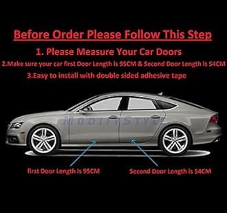 Side Beading/Side Cladding/Door Garnish/Door Protector Chrome Suitable for KIA Seltos (2019 to Present) (Set of 4pcs)