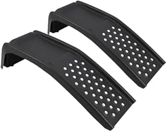 Car Ramps Set 8000lbs Auto Ramp, Max Lift Height 8 inch,Set of 2 Ramps (Black, 36.42" L x 13.39" W x 11.81" H)