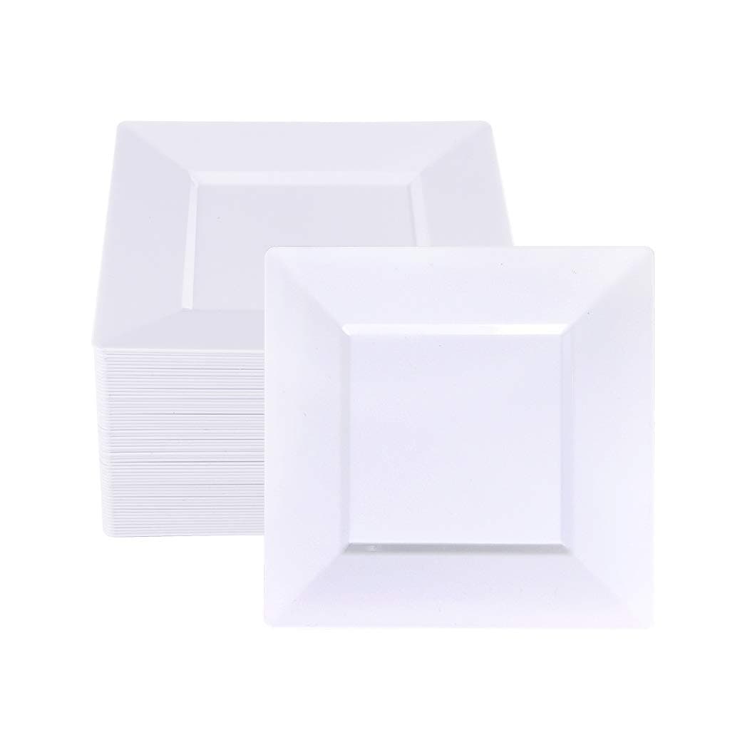 White Plastic Plates