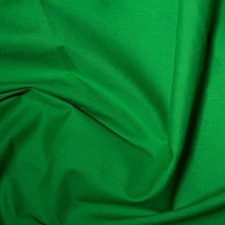 Emerald Green - 1 Metre - Plain Coloured Polycotton Fabric Material Poly-Cotton Dress Fabric 112cm Width Parrot Green