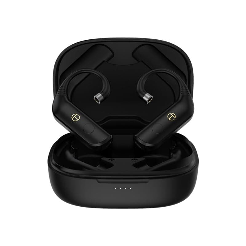 Sabaj TRN BT30 PRO Bluetooth 5.2 Ear Hooks Module with Charging Case | 180h Ultra Long Standby | Replaceable Connector (Excluding Headphones — 2Pin-s/Black)