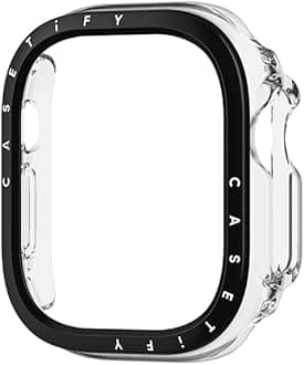 Clear Watch Case - Compatible with Apple Watch Ultra - 49mm - Clear Black