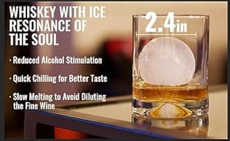 VEVOR Ice Ball Press, 2.4" Ice Ball Maker, Aircraft Al Alloy Ice Ball Press Kit for 60mm Ice Sphere, Ice Press with Tong and Drip Tray, for Whiskey, Cocktail, Bourbon, Scot on Party & Holiday, Red