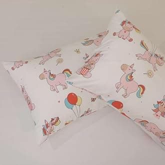 Cottington Lane Microfiber Printed Bedsheet for Double Bed – Includes Pillow Covers – 90x100 Inches – Pink Unicorn Pattern