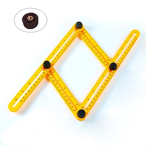 Multi Angle Folding Ruler-Best Adjustable Angle Measuring template Tool for Handymen, Builders, Craftsmen and DIY-ers