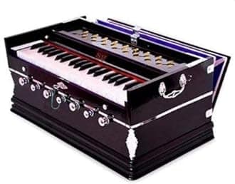 Musical 7 Stopper, 3 1/4 Octaves, 39 Keys, Double Fold Bellow, Mahogany Color Harmonium HHDB01