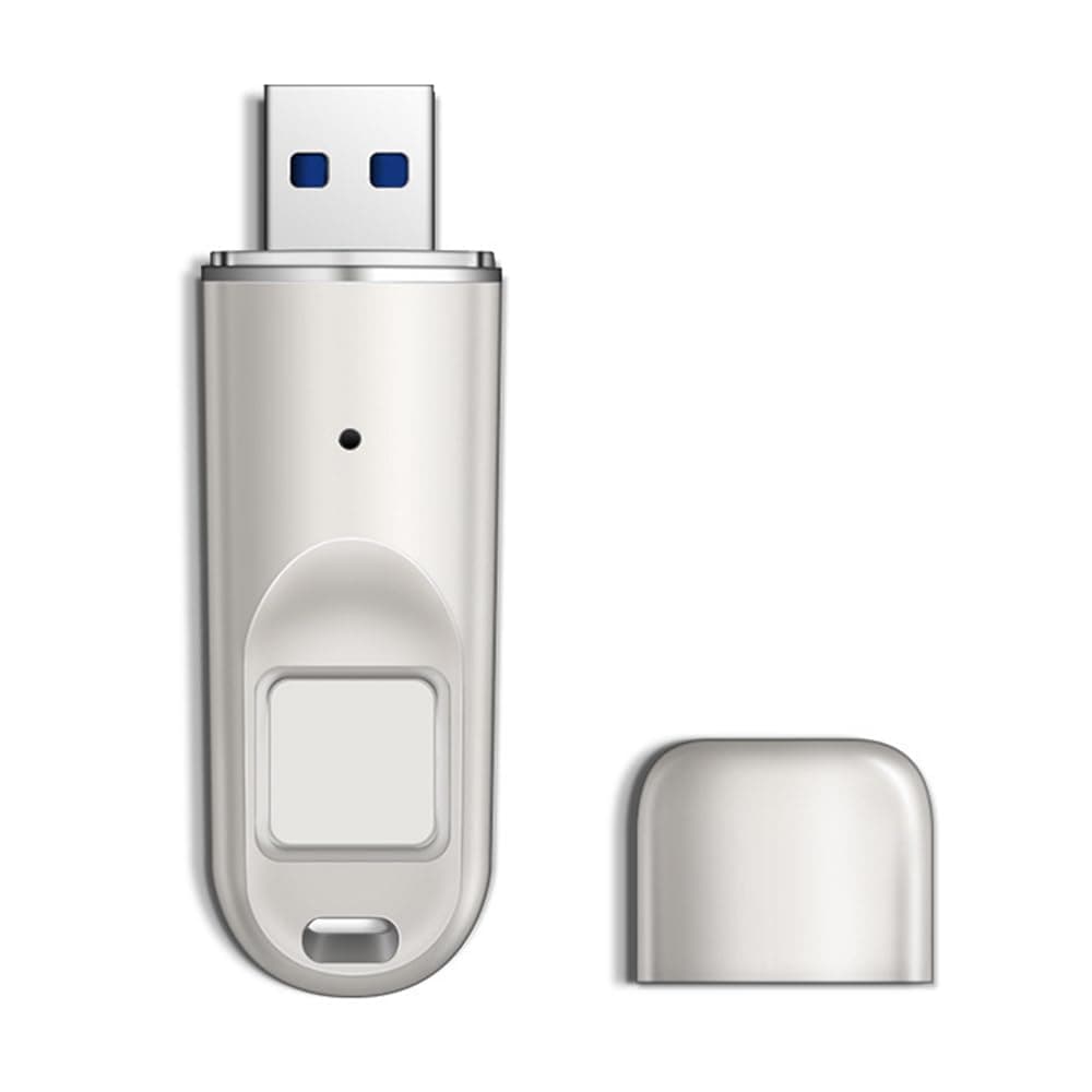 Pepisky Encrypted USB Flash Drive Fingerprint-Secured USB 3.0 Flash Drive 8-256GB High-Speed Data Transfer Customizable Encryption Zones USB Memory Stick