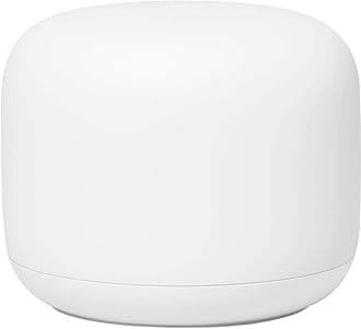 Google GA00595-US Nest WiFi Router - 4x4 AC2200 Wi-Fi Mesh System with 2200 Sq ft Coverage