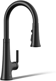 23764-BL Tone Pull Down Kitchen Faucet, Kitchen Sink Faucets with Pull Down Sprayer, Matte Black