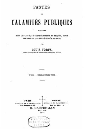 Fastes des calamités publiques