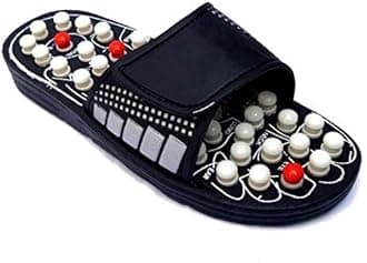 Acupressure and Magnetic Therapy Accu Paduka Slippers for Full Body Blood Circulation Natural Leg Foot Massager Slippers For Men and Women (Unisex) (Size 6, 7, 8, 9)