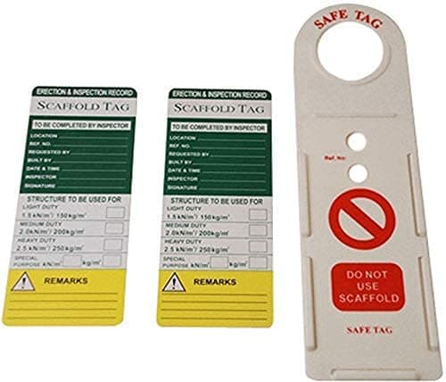 ABBASALI SCAFFOLDING TAG USED IN CONSTRUCTION SITE