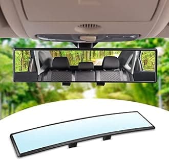 Car HD Rearview Mirrors 12 Inch, Interior Clip-on Panoramic Rear View Mirror, Wide Viewing Range Rear View Mirror, Universal Use for Cars, SUVs, Trucks, Vehicles