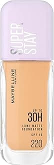 Maybelline New York Super Stay Lumi Matte Liquid Foundation, 30 HR Long Lasting yet Lightweight, 220, 35ml
