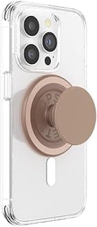 PopSockets Popout Phone Grip with Expanding Kickstand, Compatible with MagSafe®, Magnetic Ring for iphone and Android Included, Phone Holder, Wireless Charging Compatible -Latte Soft Touch