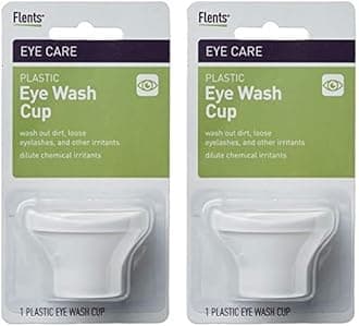 Flents Eye Wash Cup, Wash Out Dirt, Loose Eyelashes, & Other Irritants White (Pack of 2)