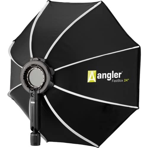 Angler FastBox 24" Octagonal Softbox Kit with Fabric Grid Compatible with Godox V1