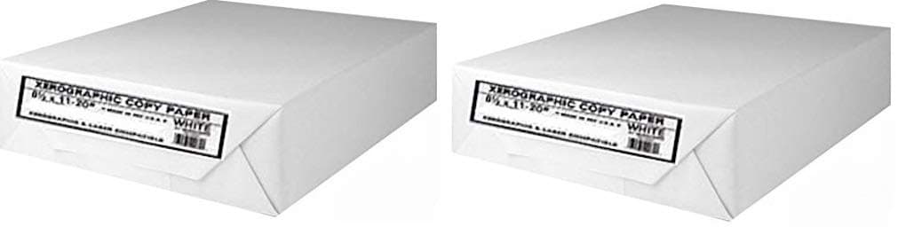 Copy Paper Multipurpose Fax Laser Inkjet Printer, 8 1/2 x 11 inch Letter Size, 20 lb. Density, 92 Bright White, 2 Reams, 1000 Total Sheets (OM44015-2 Reams Multipack)