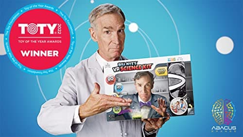 Abacus Brands Bill Nye's VR Science Kit - Virtual Reality Science Kit for Kids, Book and Interactive STEM Learning Activity Set (Full Version, Glasses Included)