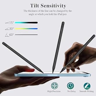 Stylus Pen for iPad11&10thGen,14Mins Faster Charge, with Pencil Holder,Palm Rejection, Tilt Sensitivity, for iPad Air11&13-inch(M3/M2), iPad Pro 11&13-inch (M4),iPad 6-11th,iPad Pro 11/12.9 inch