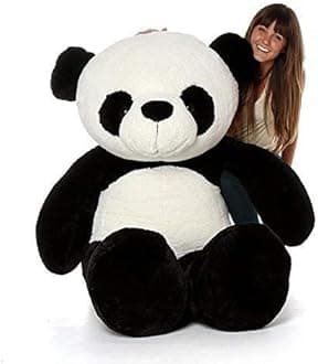 HUG 'n' FEEL SOFT TOYS Soft Toys Long Soft Lovable Huggable Cute Giant Life Size Toy Child Safe Best for Birthday Gift Valentine Gift for Girlfriend 4 FEET Panda Plush & Stuffed Toys