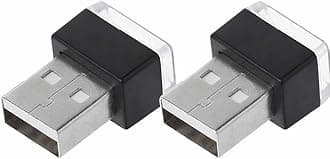 ICBEAMER Blue Universal USB Interface Plug-in Miniature Night Light LED Car Interior Trunk Ambient Atmosphere [1 pc]