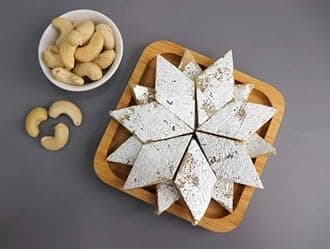 Kaju Barfi 1.50 kg Delicious Indian Traditional Sweets For All Occasions Raksha Bandhan,Marriage, Diwali, Holi, Ganesh Chaturthi Festival Treat For Family & Friends