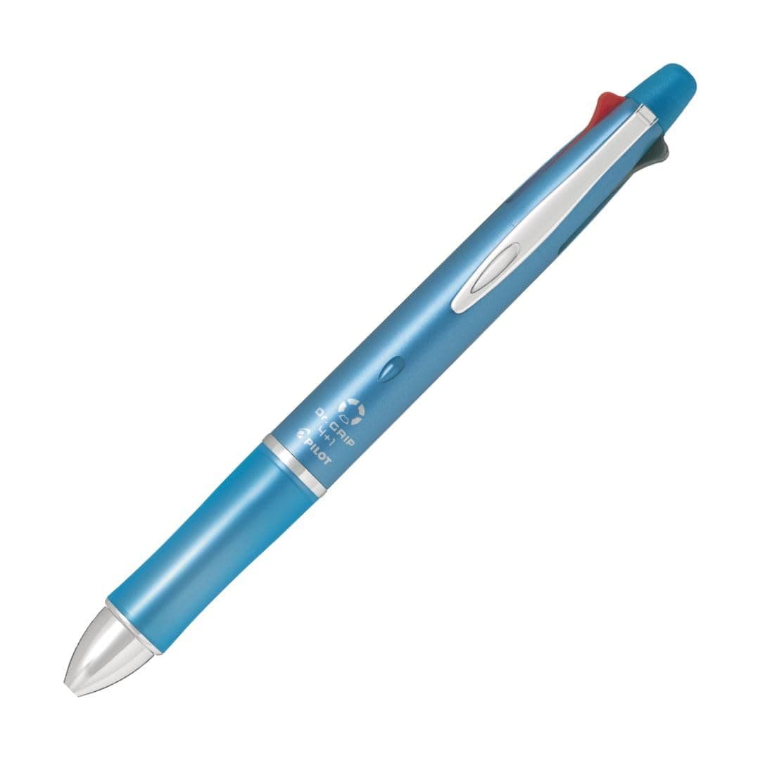 Pilot Mult Function Pen Dr. Grip 4+1, 0.5mm Acro Ink Ballpoint Pen, 0.5mm Mechanical Pencil, Ice Blue (BKHDF1SEF-IL)