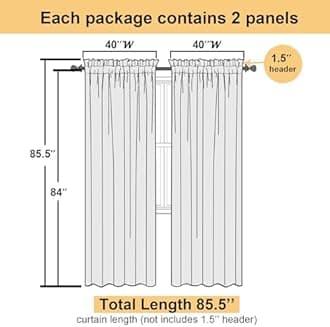Lecloud Leia Dark Gold Sheer Curtains 84 Inches Long 2 Panels, Jacquard Textured Semi Sheer Rod Pockets Window Curtains with Leaf, Airy Gauzy Drapes for Bedroom Living Room, 40 W x 84 L