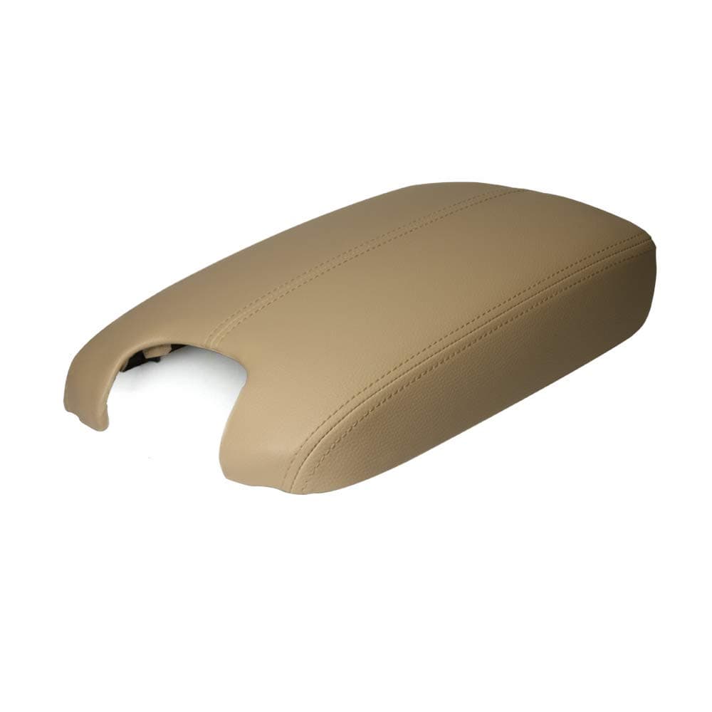 A ABIGAIL Center Console Armrest Cover Repacement Compatible with 2008 2009 2010 2011 2012 Honda Accord Auto Leather Suture Console Lid Cover Replacement (Beige)