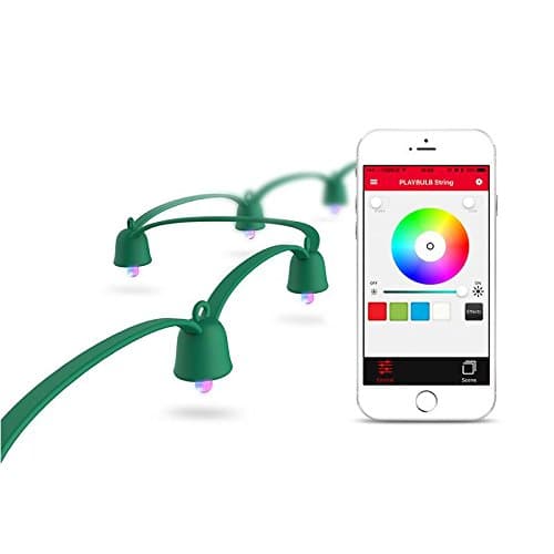 MIPOW PLAYBULB Waterproof Bluetooth Smart LED String Light: Green, 10 metres