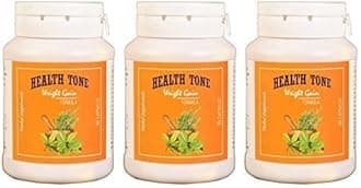 Health Tone Weight Gain Formula Gluta Weight Gain Capsules,3 Bottles,3 Count