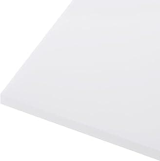 24" x 6" x 1/8" HDPE Plastic Sheet, High Density Polyethylene Sheet Cutting Board White Solid Block, [for DIY, Home Floor]