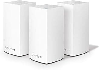 Velop Dual Band Intelligent Mesh WiFi System Ultra-Fast and Full-Strength Mesh Wi-Fi, Handles 50+ Devices, MU-MIMO Technology - White (AC1200)