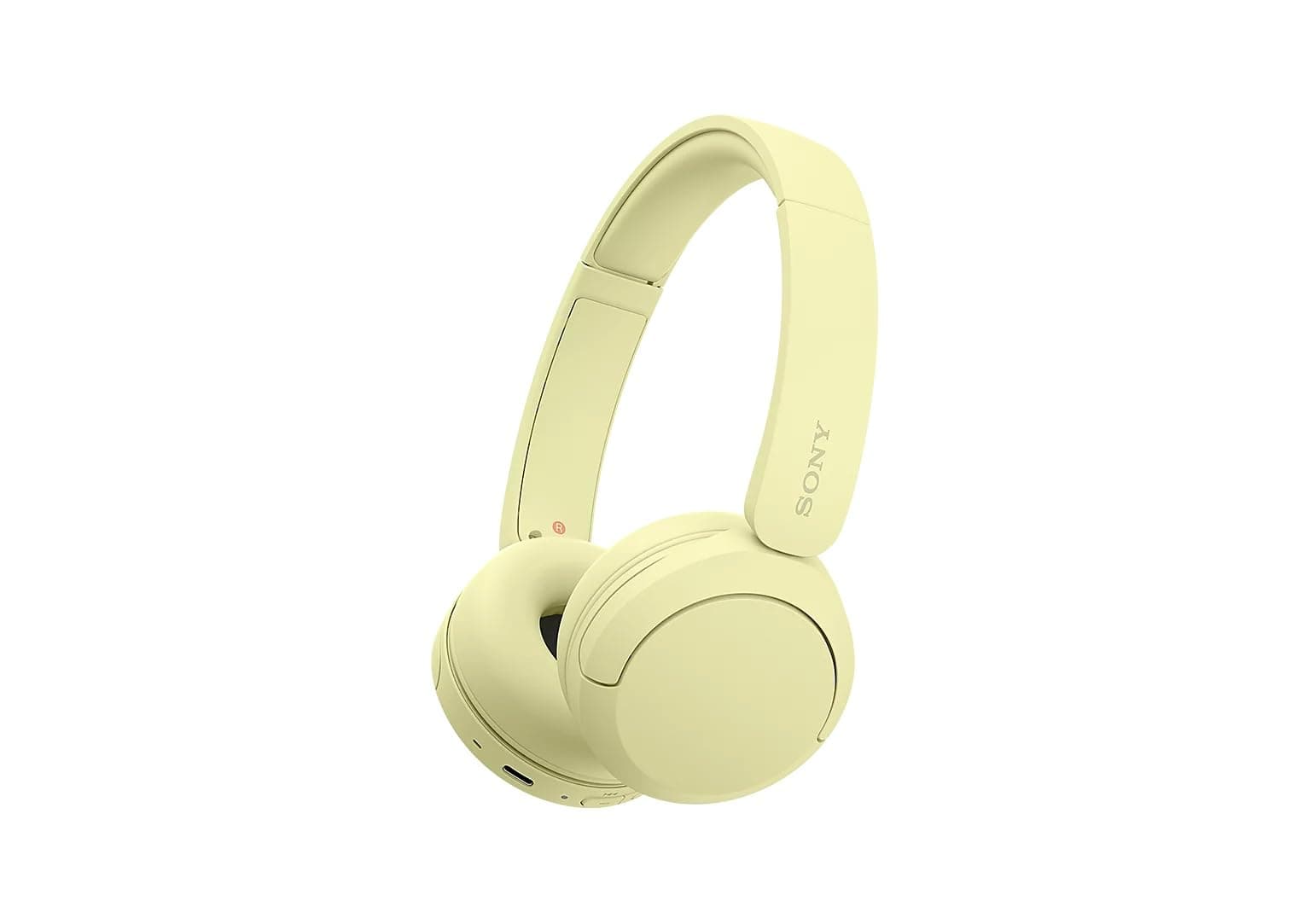 Sony WH-CH520 Wireless Bluetooth Over Ear Headphones High Sound Quality Lightweight Design Up To 50 Hours Battery Life Fast Charging EQ Clear Speech Quality IOS Android - Yellow