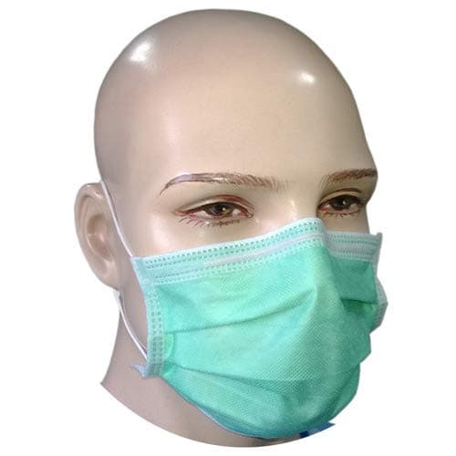 50 PCS Disposable Face Mask- 3 Ply Elastic Ear Loop Face Mask In Green