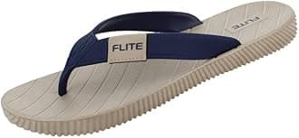 flite Daily Use Slippers For Women/Bathroom Slippers/Home Slippers/All day wear (Beige-Navy, numeric_4)