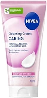 Caring Cleansing Cream(150ml), Gentle Face Cleanser for Smooth, Healthy Complexion, Face Wash for Dry and Sensitive Skin