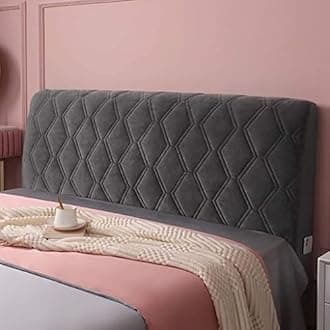 Headboard Covers Slipcover, Stretch Bed Headboard Covers, Small Square Jacquard Dustproof Protector Cover for Upholstered Headboard (Milk White, Queen Headboard Length ( Color : #59 , Size : King:200c