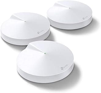Deco M5 (3-Pack) AC1300 Dual-Band Whole Home Mesh WiFi System, Up to 5500 Sq. ft. Coverage, 100 Devices Connectivity, Built-in Anti-Virus, WiFi Router/Extender Replacement, Parental Controls