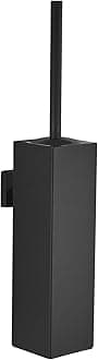 Toilet Brush Holder Wall Mounted Black Toilet Brushes for Bathroom with Holder Toilet Bowl Brush Square