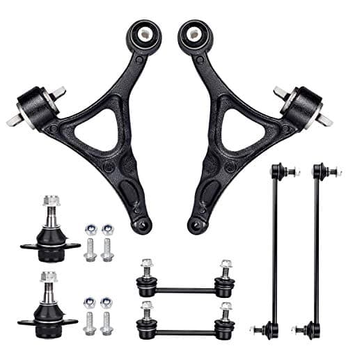 faersi 8pcs Suspension Kit Driver & Passenger Side Front Lower Control Arm Sway Bar Links Lower Ball Joint fit for 2003 2004 2005 2006 2007 2008 2009 2010 2011 Volvo Xc90 K640446 K640447