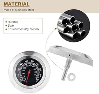 喫煙温度計 温度ゲージ バーベキュー料理用 温度計 焙煎 屋外グルメ 計量 温度計 キッチン用品 安全 50-500℃