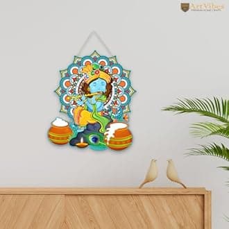 Artvibes Decorative Design Wooden Wall Hanging for Home Decor | Office | Gifts | Living Room | Bedroom | Wooden Decorative Items | Modern Painting | Artworks Decoration (WH_8603N)